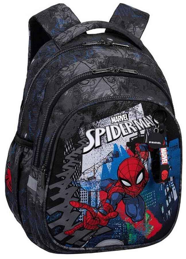 Coolpack Spiderman Zaino Scolastico 19lt, 3 Scomparti | Licenza Marvel, Design Spider-Man, Per Bambini, Chiusura a Zip, Tracolla Imbottita