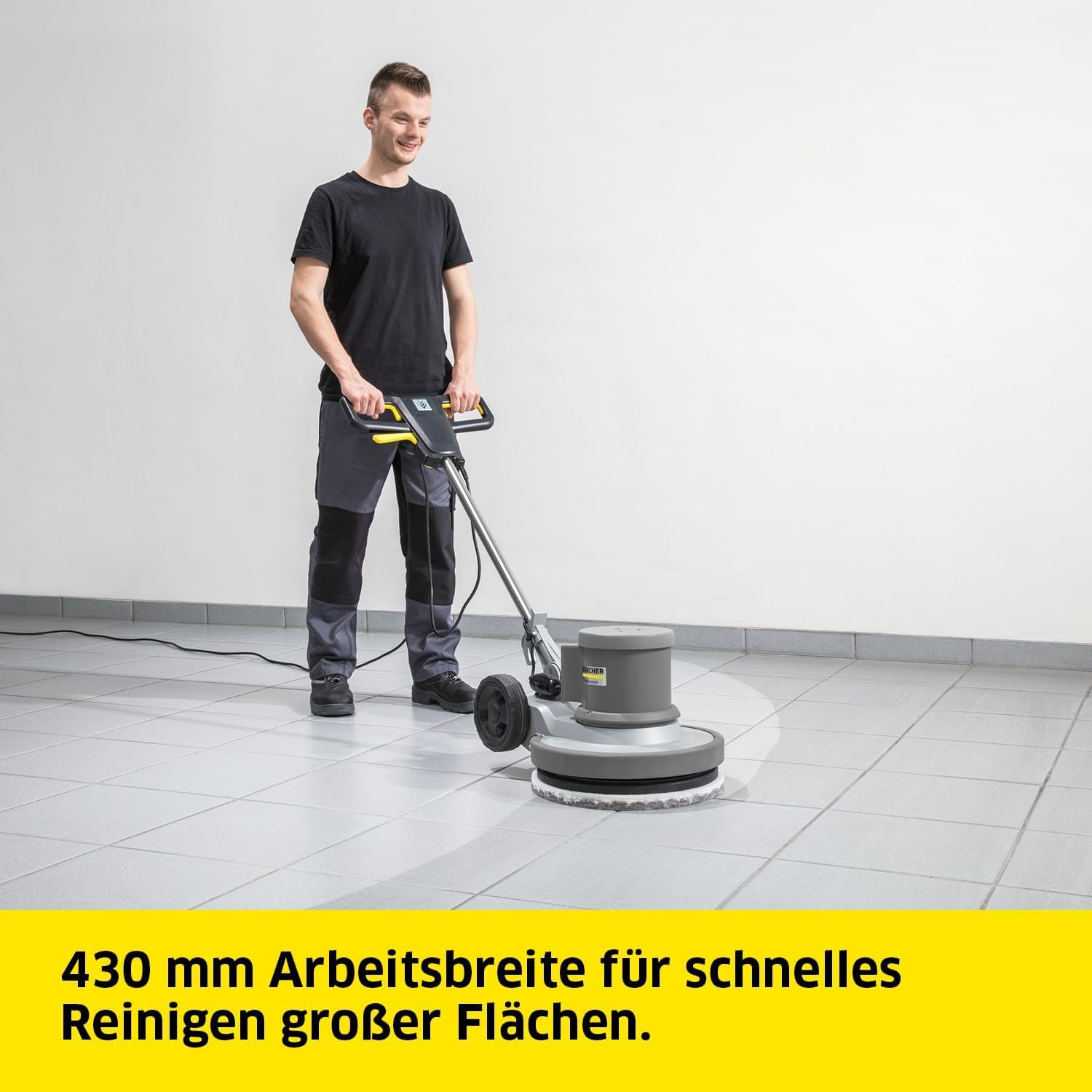 KÄRCHER Einscheibenmaschine BDS 43/150 C Classic, Leistung: 1.500 W, Arbeitsbreite: 430 mm, Netzbetrieb, Anthrazit