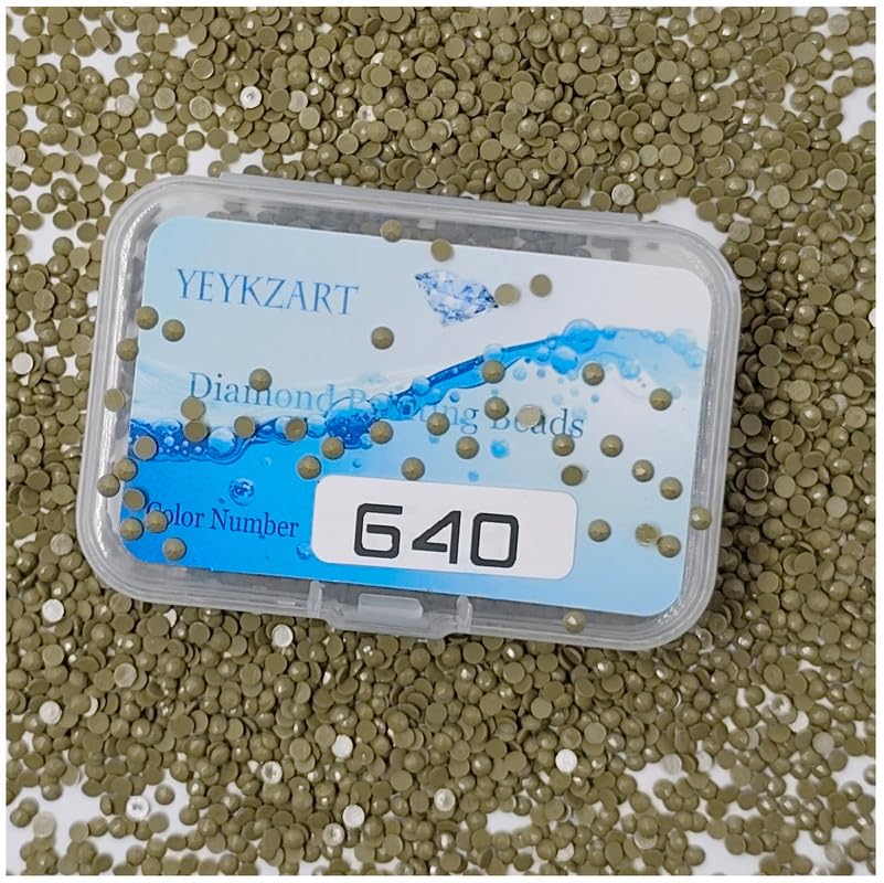YEYKZART 640 Diamond Painting Replacement Round Diamonds Beads Rhinestones Accessories for Diamond Art Missing Color 3500 PCS โ image 1