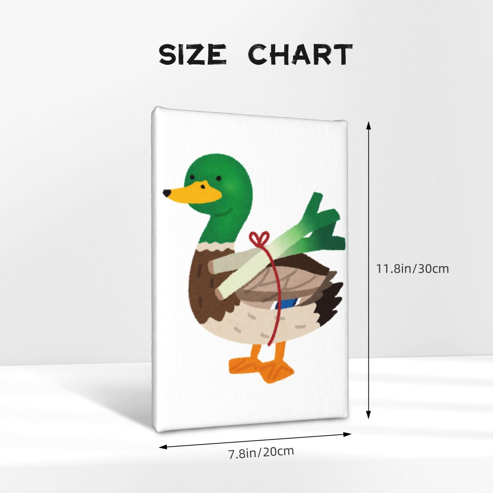 Amazon.co.jp: アートポスター フレーム 装飾画 鴨が葱を背負っている 