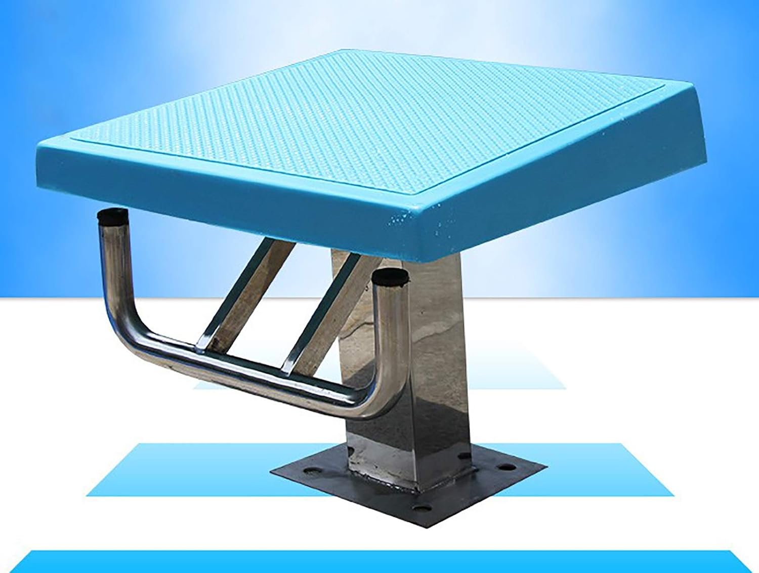 HYDT Pool Diving Boards Without Hardware, Non-Slip Swimming Pool Diving Platform with Stainless Steel Base, for Competition