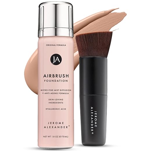Jerome Alexander Magic Minerals Airbrush Foundation 2pc Set - Warm Beige