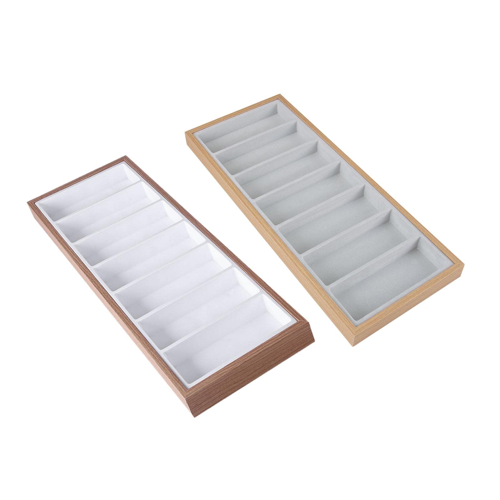 Colcolo 2pcs Gafas Joyería Bandeja Apilable Gafas de Terre Organizador de Almacenamiento
