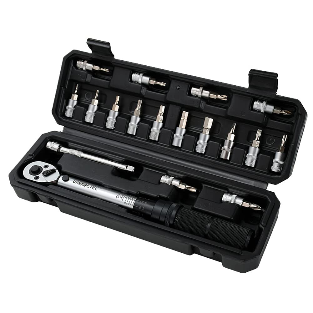 Buy TNIU 220Nm 1/4 Inch 18PCS Dual Scable Torque Wrench Set Preset