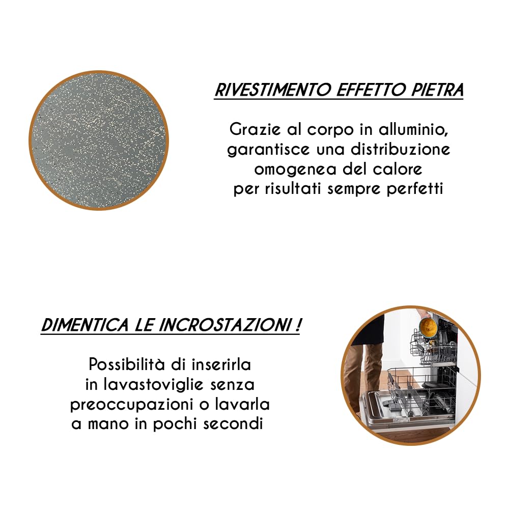 ARCA, Set 2 Teglie Quadrate 20x20x5 cm per Friggitrice ad Aria e Forno, Antiaderenti e Adatte alla Lavastoviglie, in Alluminio, Made in Italy