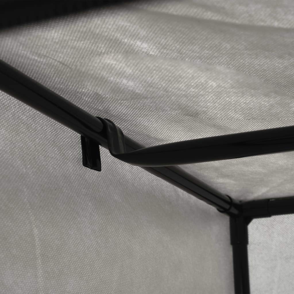 Kleiderschrank 2 Stück, grau, 75 x 50 x 160 cm, Kleiderschrank aus Stoff, zusammenklappbar mit Hängestange, Kleiderbügel, Regal für Taschen, Spielzeug, Schuhe, Wohnzimmer, Schlafzimmer