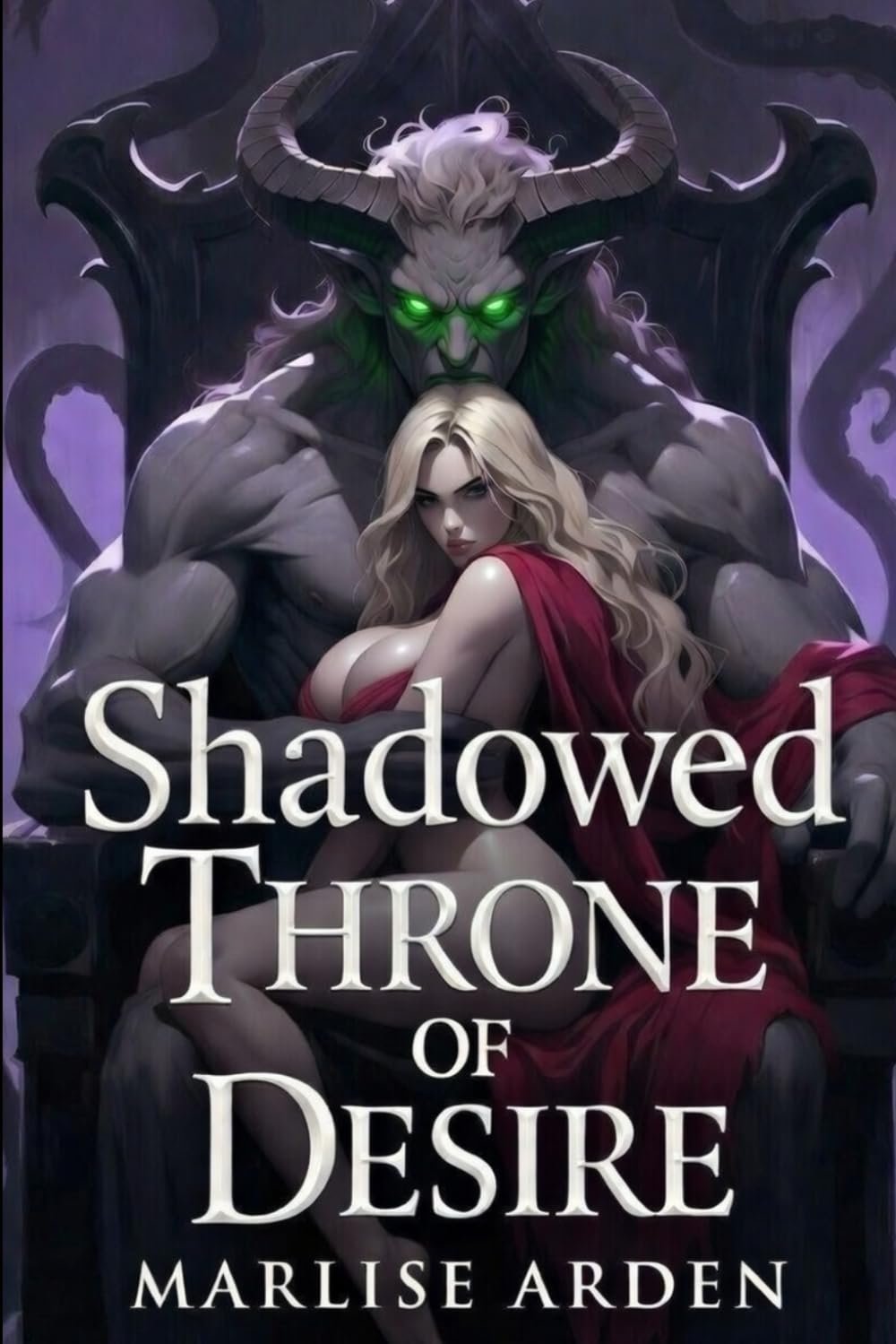 Shadowed Throne of Desire: A Possessive Monster Lord's Fated Mates Breeding Romance with Knotting and Rapid Pregnancy (Monster Romance Erotica)