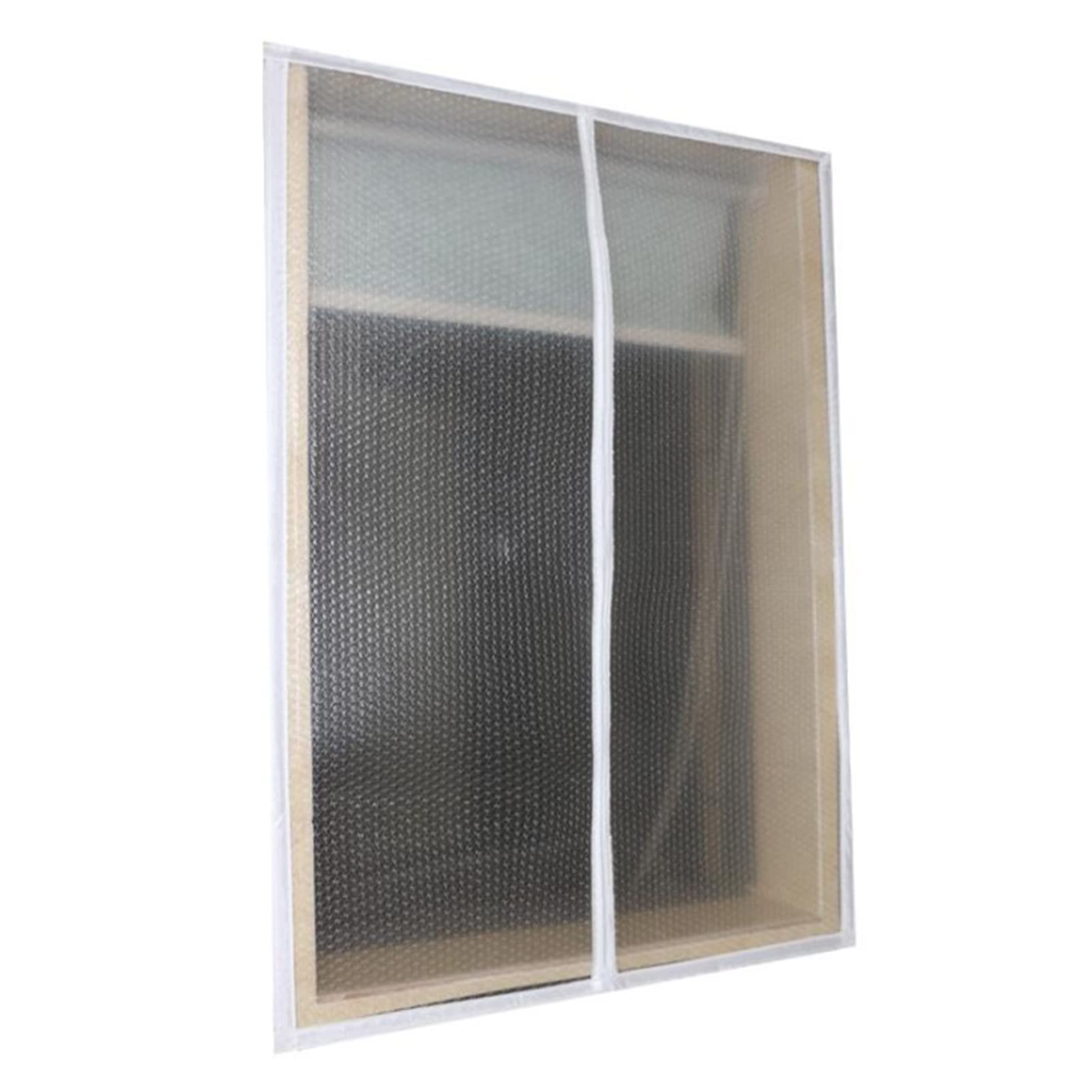 Blackout Thermal Insulated Window Drapes Self-Adhesive Window Insulating Film - Privacy Protect Winter Warm Curtains, Anti-Cold - Windproof Waterproof Noise Reducing Curtain (E,90x180cm/36x71in)