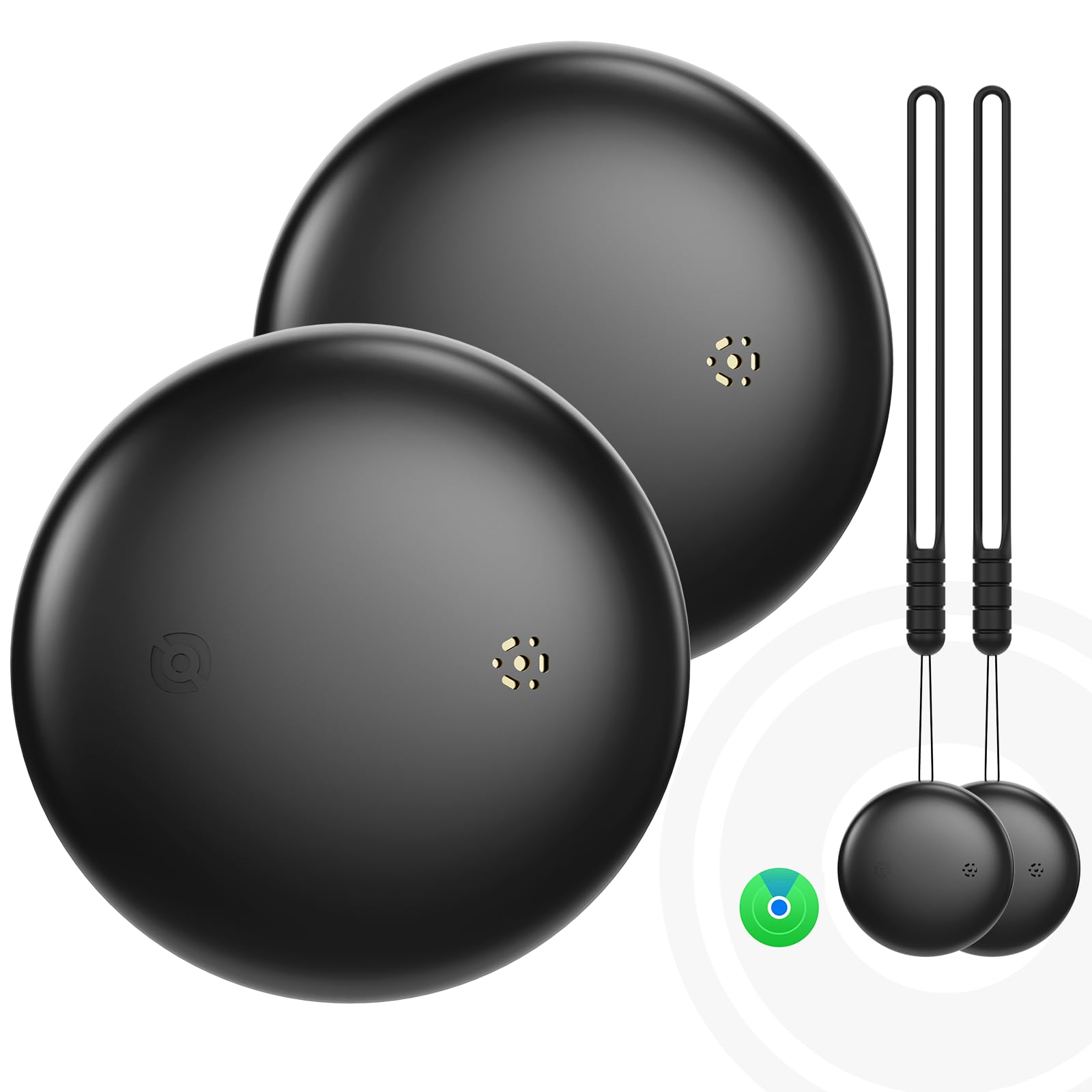 Smart Tracker Tag 2 Pack - Lokalizatory obiektów kompatybilne z aplikacją Lokalizator (tylko iOS 14.5+), wymienna bateria, ploter do kluczy/walizki/toreb i nie tylko