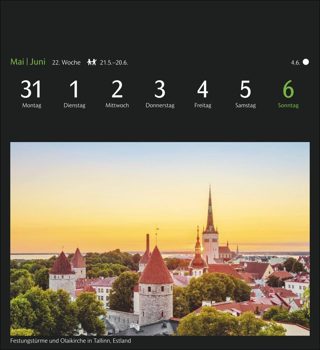 GEO Ferne Horizonte Postkartenkalender 2027 - Wochenkalender mit 53 Postkarten: Postkarten-Fotokalender mit Wochenkalendarium. Weiter Blick in die ... in einem Kalender im Format 16 x 17,5 cm