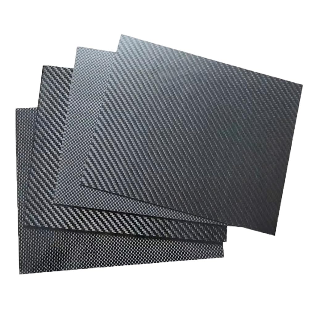 75x125mm 3K splot skośny gładki włókno węglowe(5.0mm twill matte)