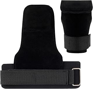 Avejjbaey Guantes de fitness para levantamiento de pesas, entrenamiento, protección de la palma, correas de apoyo, levantamiento de pesas, almohadillas de agarre,