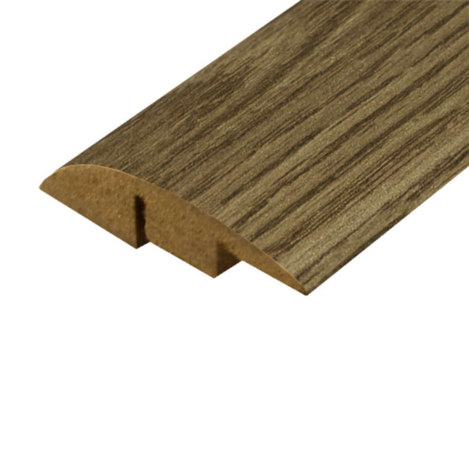 Universal Moudlings Laminate & Wood Flooring Ramp Reducer MDF Threshold Strip Edge Profile Door Strip Trim (Oak Brown) — image 1