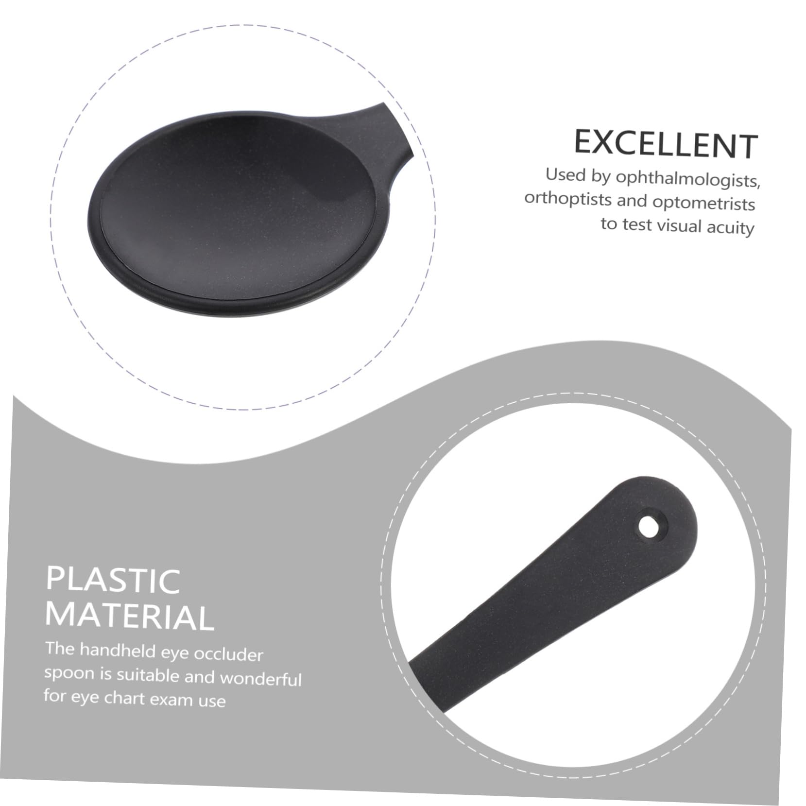 HAPINARY 1pc Blindfold Optometry Instrument Eye Occluder Eyeglass Eyesight Test Blinder Glamping Accessories Test Eye Occluder Eye Exam Test Tool Low Eye Plastic