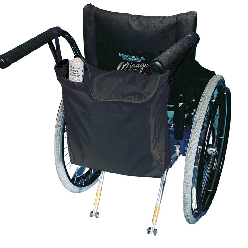706160000 Wheelchair Carry-All Tote Bag, Black, Nylon