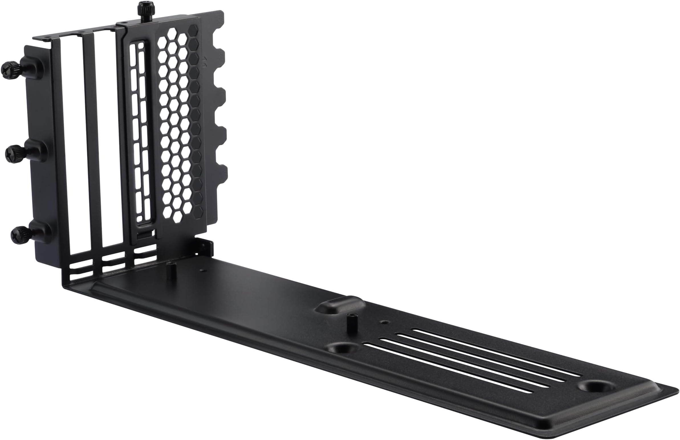 Phanteks (PH-VGPUKT4.0_04) Gen4 Vertical GPU Bracket Reinforced, 220mm Flat Line PCI-E Gen4 x16 Riser Cable Kit, Black
