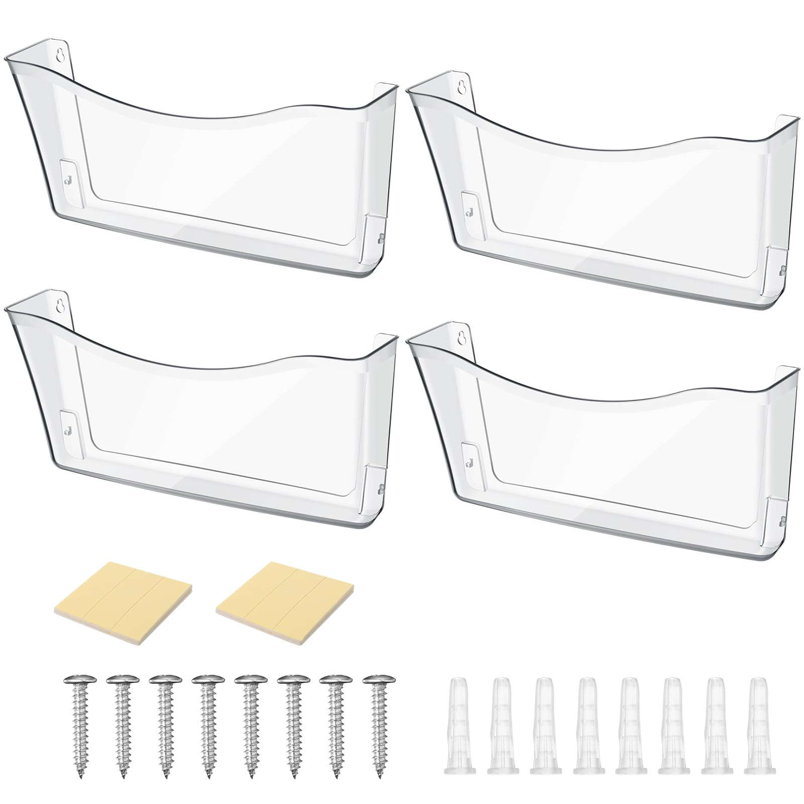 Pochettes murales en acrylique transparent support mural format A4 de documents
