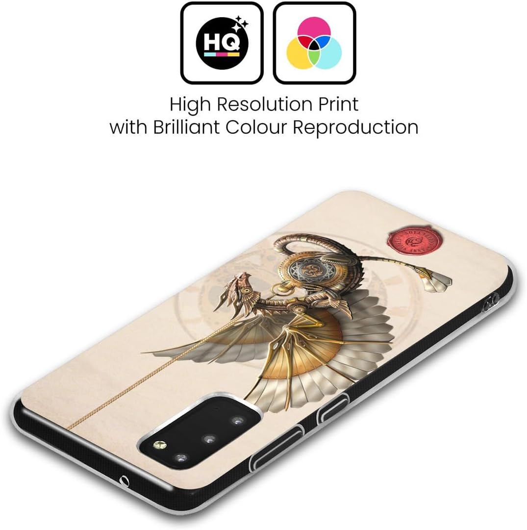 Head Case Designs Officially Licensed Anne Stokes Clockwork Dragon Steampunk Gel Case [Military Grade Protection] Compatible with Samsung Galaxy S20 / S20 5G