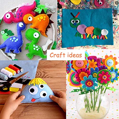 400Pcs Felt Circles 1 Inch White Thick Craft Felt Pads For Diy Projects Sewing Handcraft Make Hairpin Hair Accessories #TOP3