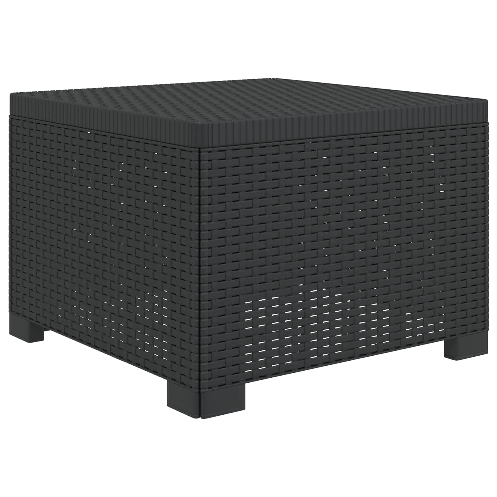 Hothingwell 5-osobowa sofa ogrodowa Polipropylen Antracyt | Modne oparcie Poly Rattan, odporne na warunki atmosferyczne, łatwa pielęgnacja, na balkon taras