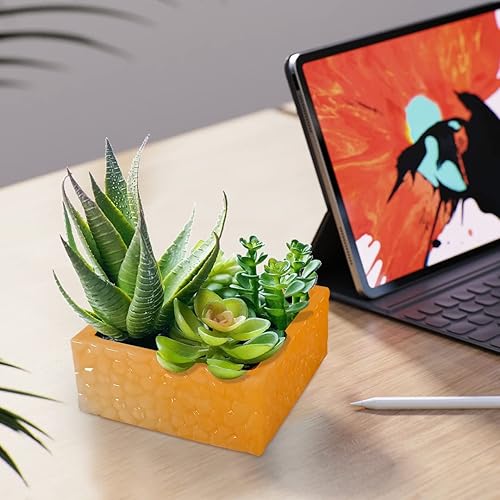 Miniatura 6 de Zayookey Caja de almacenamiento, molde de resina, tarro cuadrado de resina de silicona con tapa, molde de fundición epoxi en cubo, molde de caja de