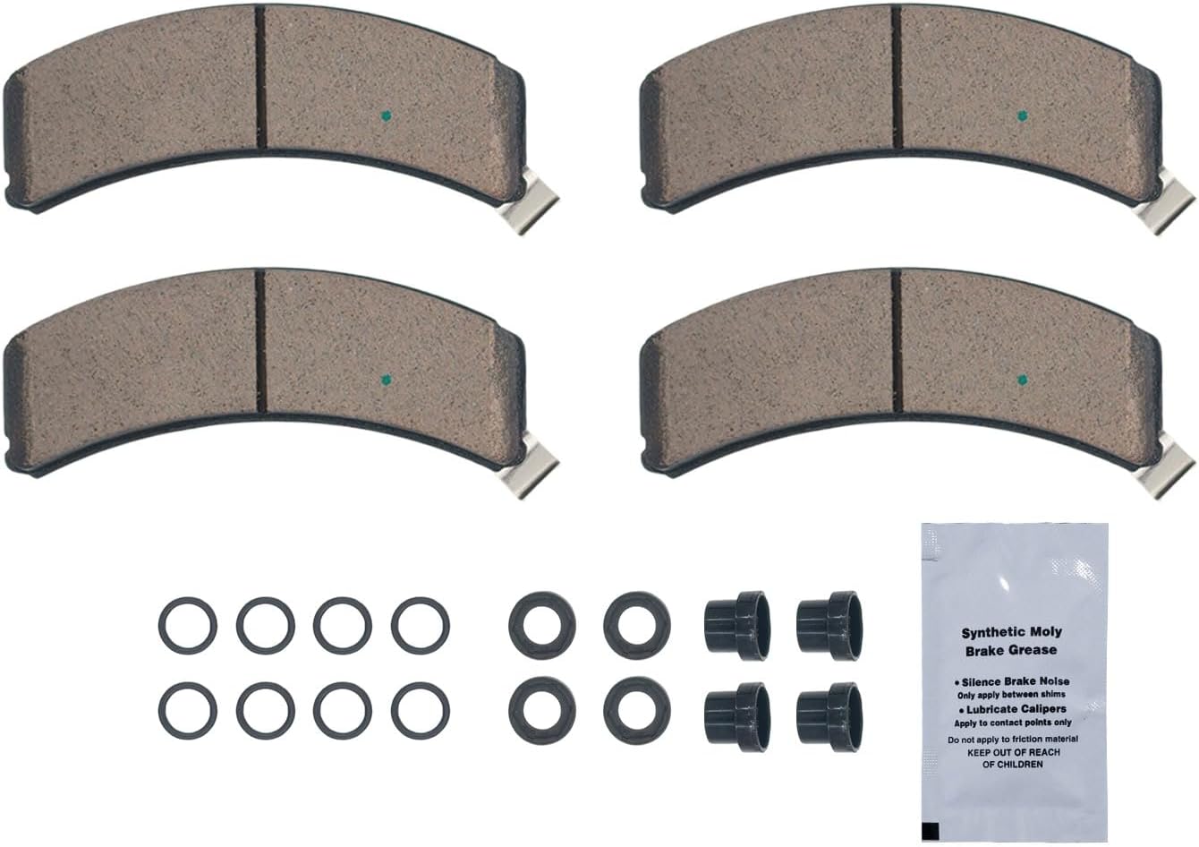 HUSCH D789 Front Ceramic Brake Pads Kit Fit For Dodge Ram 1500 1994-1999