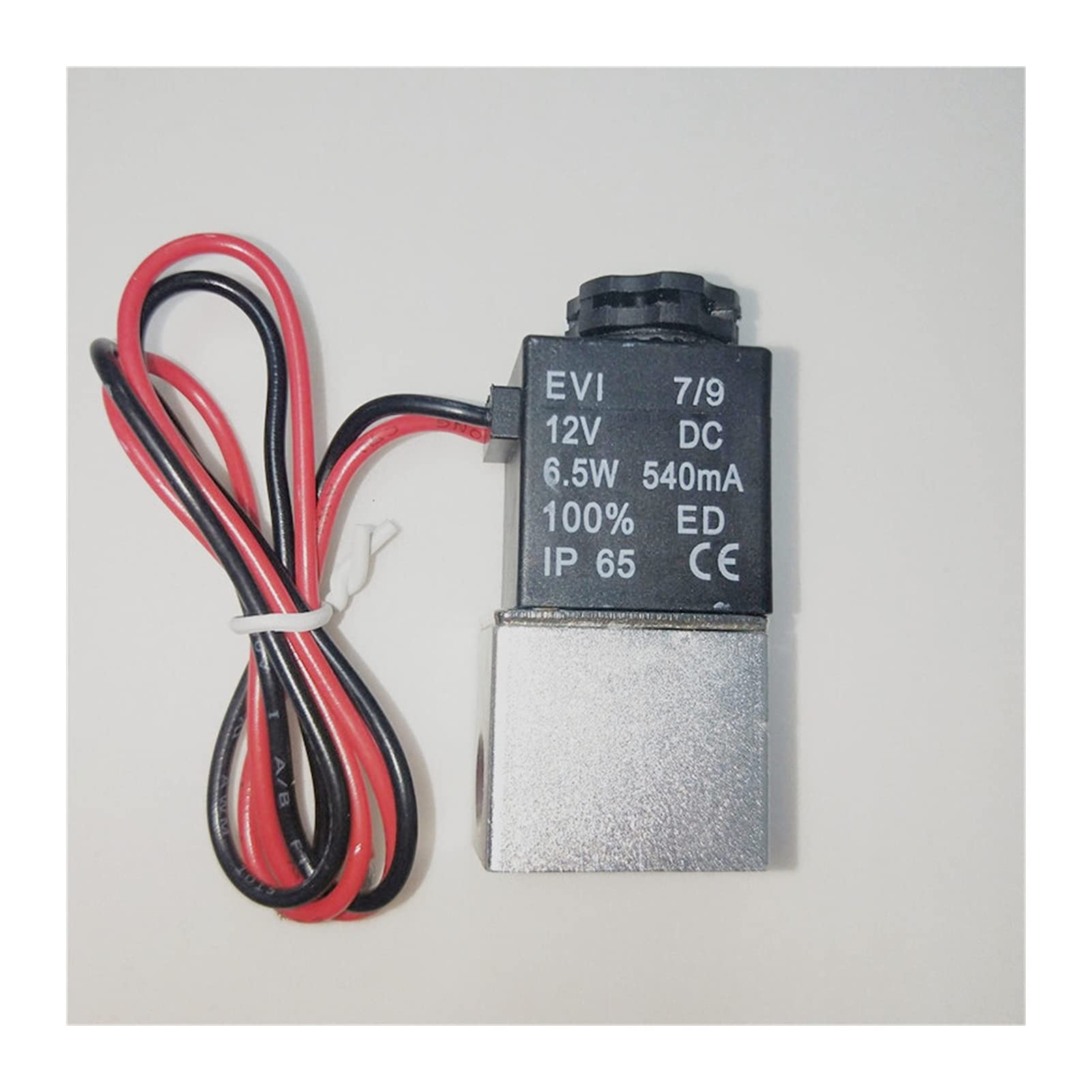 Válvula solenoide 12V CC normalmente abierta de acción directa para agua y aire