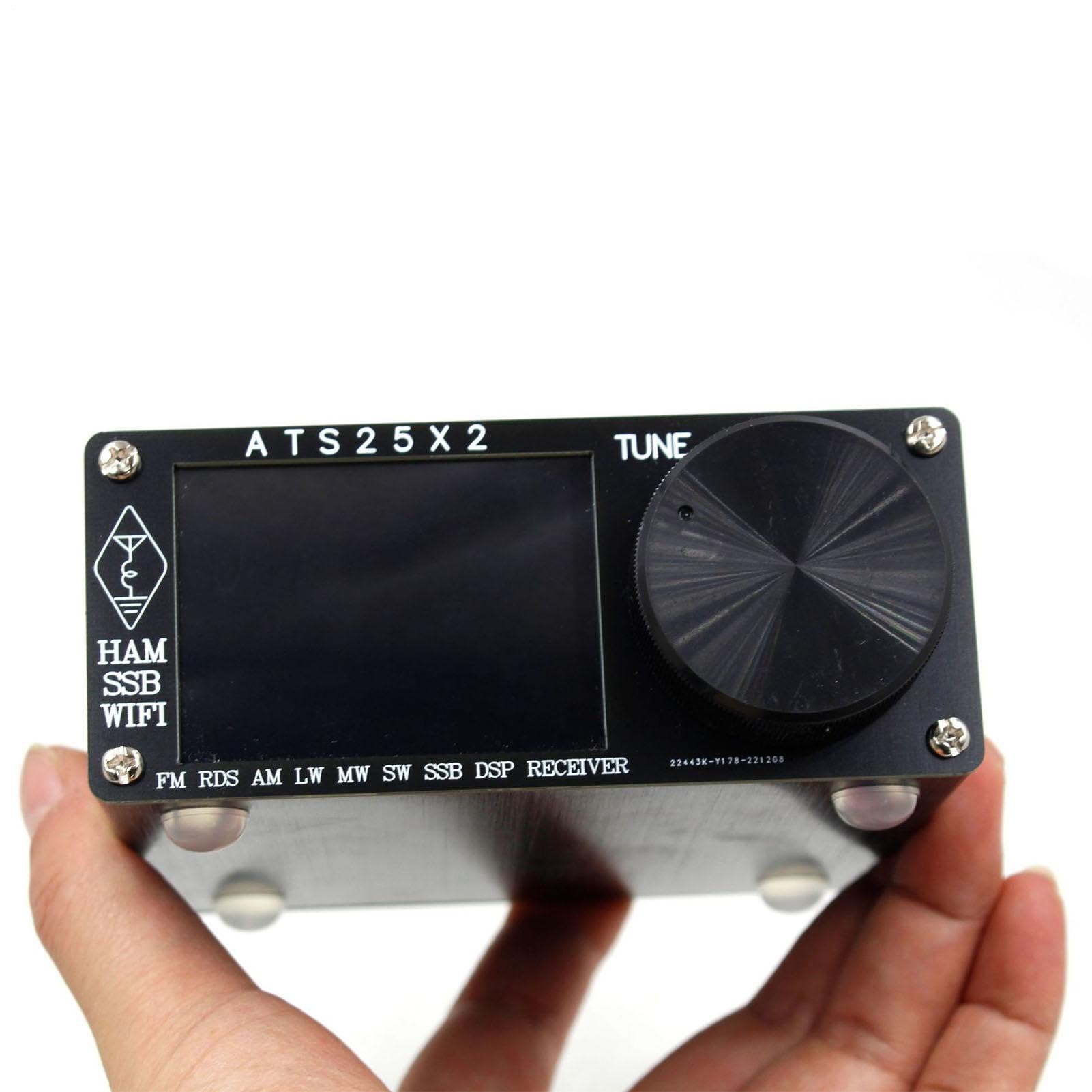Genérico Receptor DSP ATS-25X2 Pantalla Táctil Onda Corta Am Onda Larga DSP | Radio Receptor Potente Radio FM Estéreo DSP Multifuncional Portátil Con Batería Recargable Para Familias