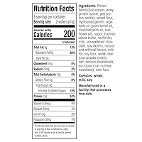 Vista 3 de WonderSlim Paquete de barra de oblea de proteínas, limón y frambuesa