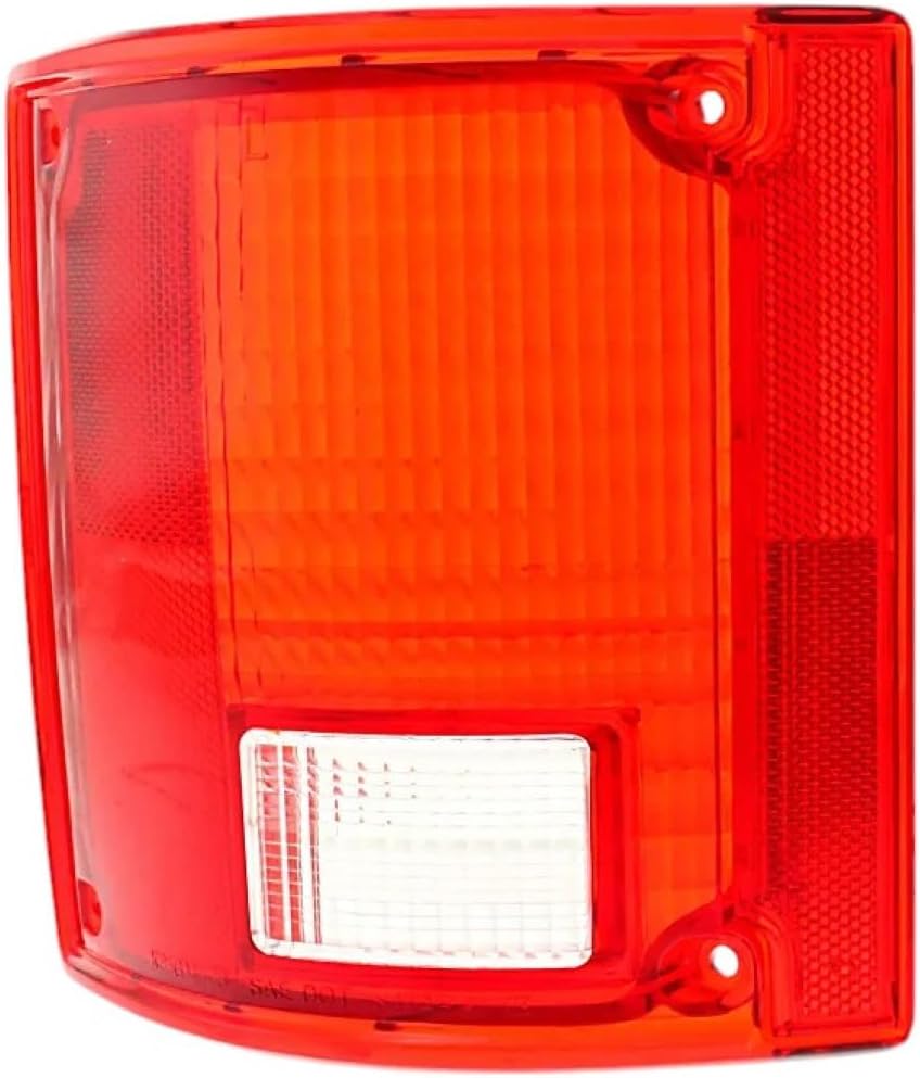 CarLights360 For 1973-1991 Chevy Blazer Tail Light Lens Only Driver Side Red/Clear Lens Plastic Lens GM2808111 | 5965775