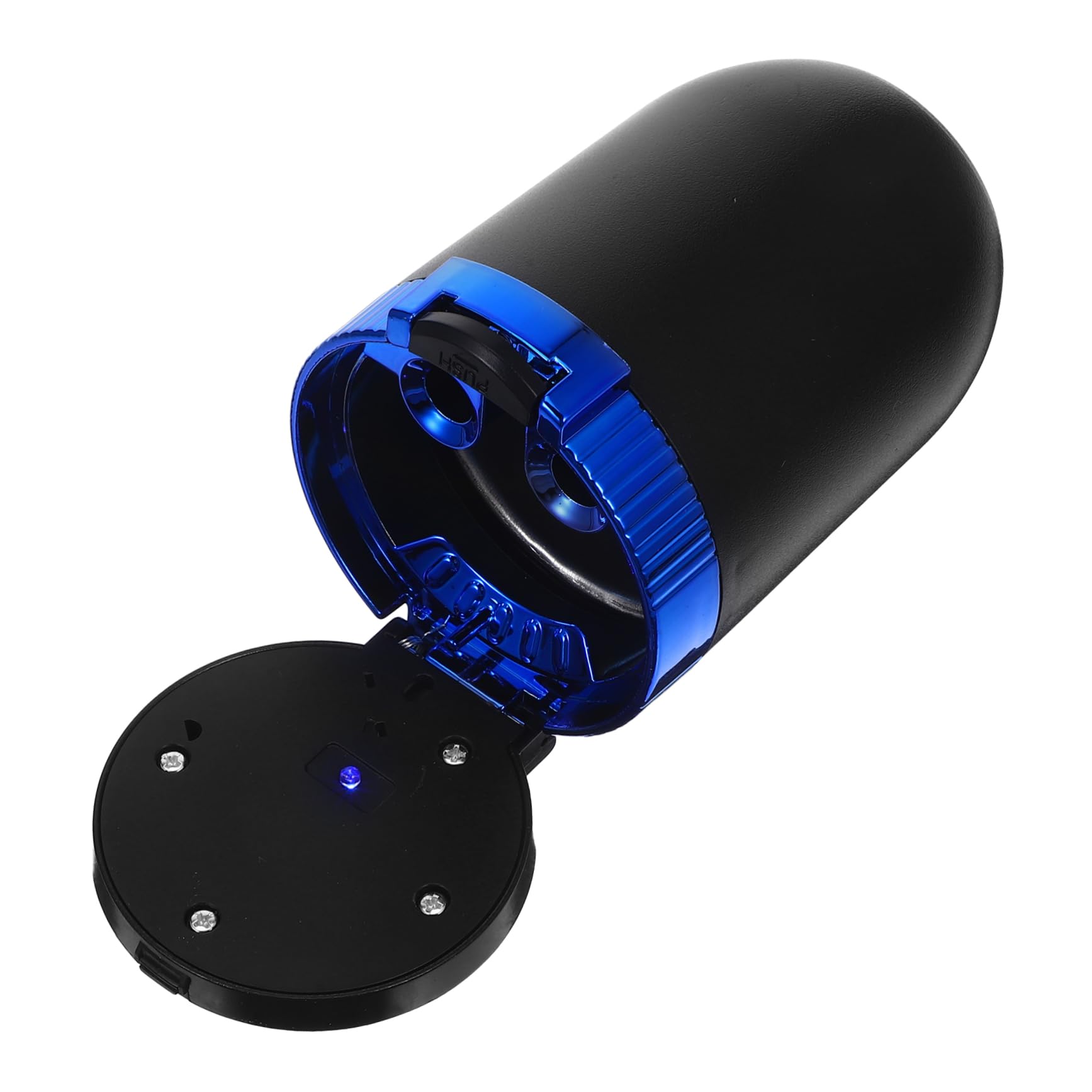 SOLUSTRE 3pièces Cendrier De Voiture Avec Couvercle Et Lumière Intégrée Cendrier Multifonctionnel Et Inoxydable Pour Intérieur De Véhicule Pour Hommes Compact Et Facile à Transporter
