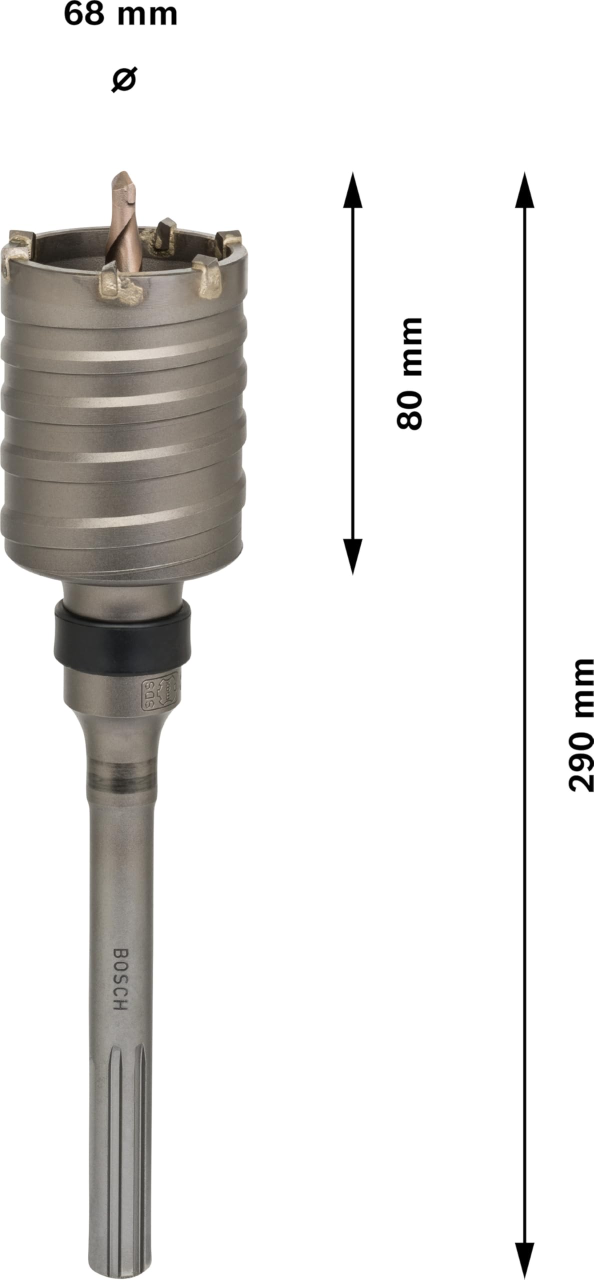 Bosch F 00Y 145 194 - Corona perforadora hueca SDS-max-9-68 x 160 x 290 mm (pack de 1)