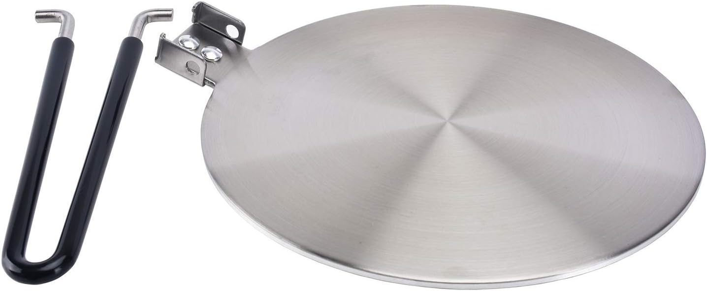 Heat Diffuser Stainless Steel Induction Adapter Plate Coffee Milk Cookware Induction Hob Heat Cooking Diffuser for Electric Stove 7.5inch