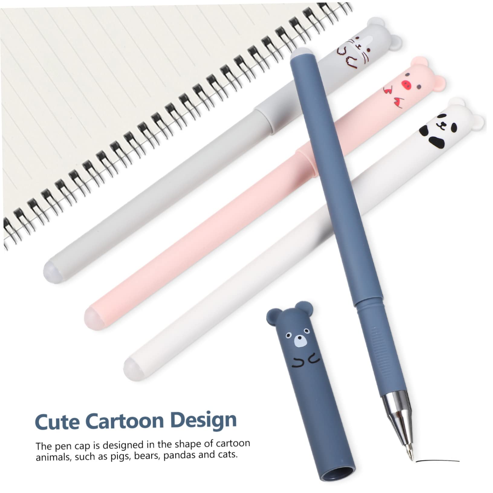Lurrose Stylo Effaçable Animaux 40 Pièces Stylo à Bille Effaçable s Marqueurs s Fournitures De Papeterie Pour Étudiants s De Signature Mignons Pour Étudiant