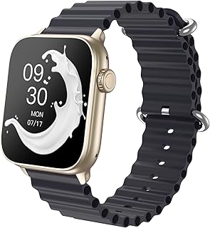 Muzaria Smart Watch, Fitness Watch with Make/Answer Calls & Voice Assistant, Fitness Tracker with Heart Rate, Blood Oxygen, Sleep Monitor, 1.83" Touch Screen Waterproof Smartwatch for Women Men