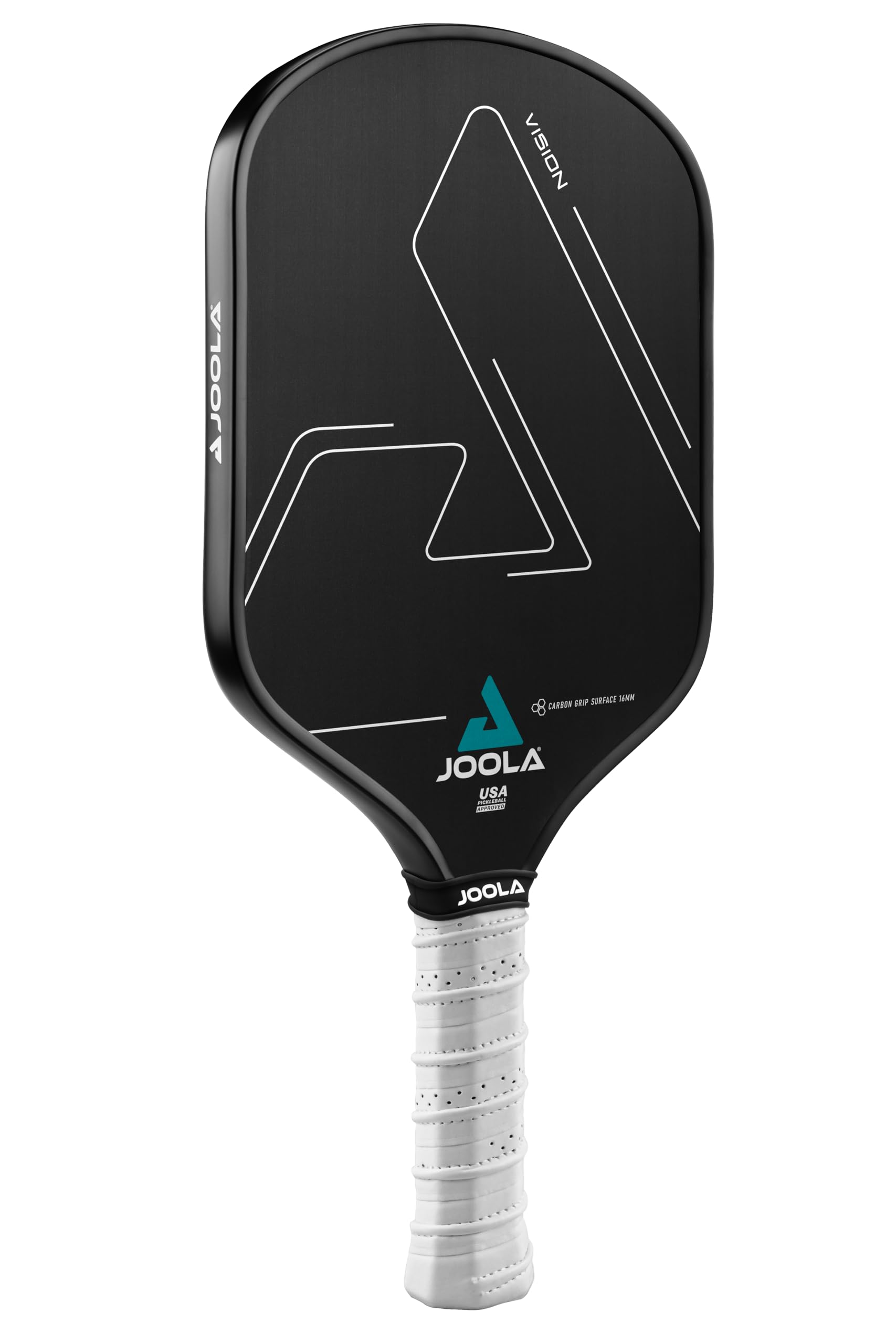 JOOLA Vision Pickleball Paddle with Textured Carbon Grip Surface Technology for Maximum Spin and Control with Added Power - Polypropylene Honeycomb Core Pickleball Racket Available in 14mm and 16mm
