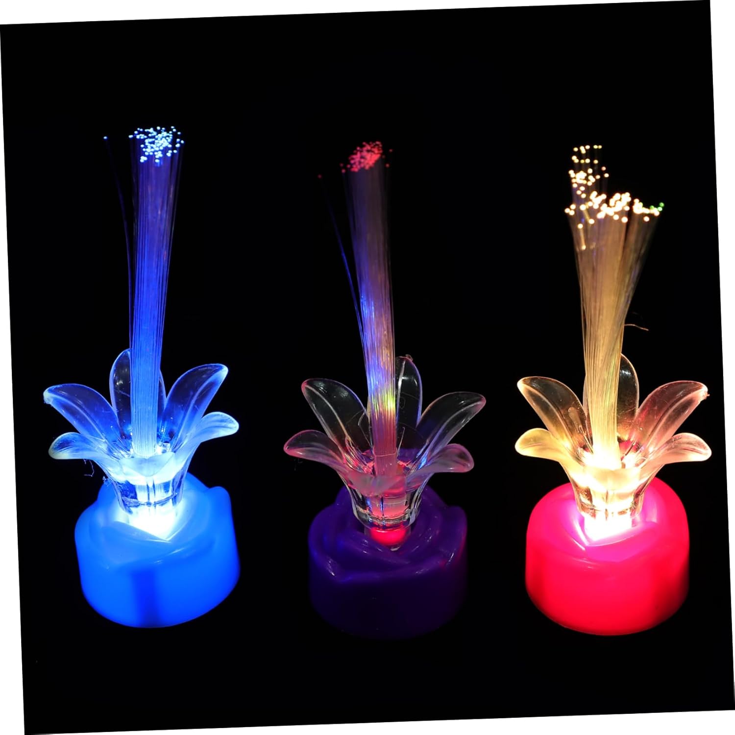 OATIPHO 10pcs Color Change Fiber Optic Light Led Fiber Optic Lamp