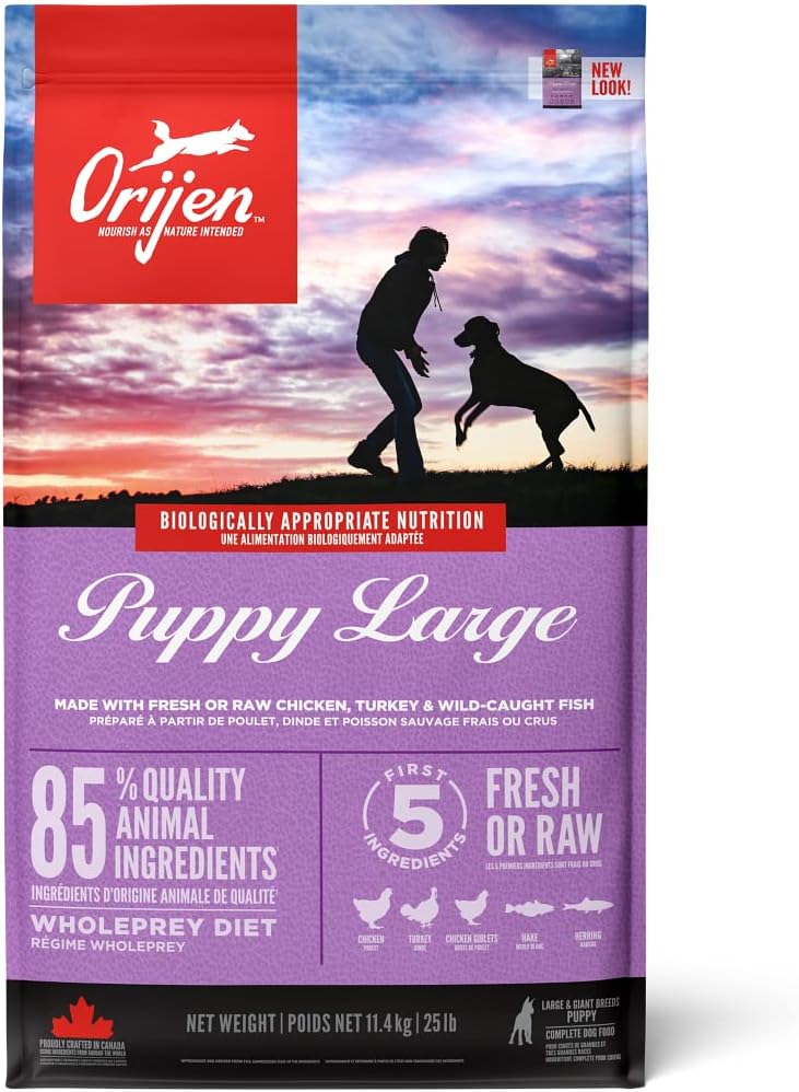 Puppy Large Dry Dog Food, Grain Free Dry Dog Food for Puppies, Fresh or Raw Ingredients, 11.4 Kg
