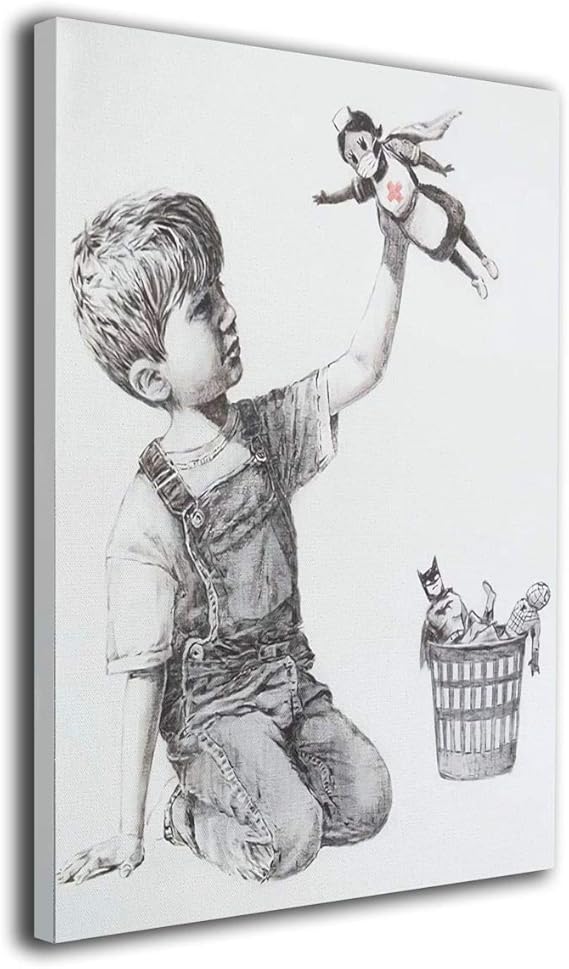 Amazon Co Jp Banksy バンクシー アートパネル モダン 風景画 インテリア 絵 壁絵 壁掛け 絵 ソファの背景絵画 寝室絵画 壁 アート 軽くて取り付けやすい40x50センチ ファッション Amazon Co Jp Banksy バンクシー アートパネル モダン 風景画 インテリア 絵 壁絵 壁掛け 絵 ソファの背景絵画 寝室絵画 壁 アート 軽くて取り付けやすい40x50センチ ファッション