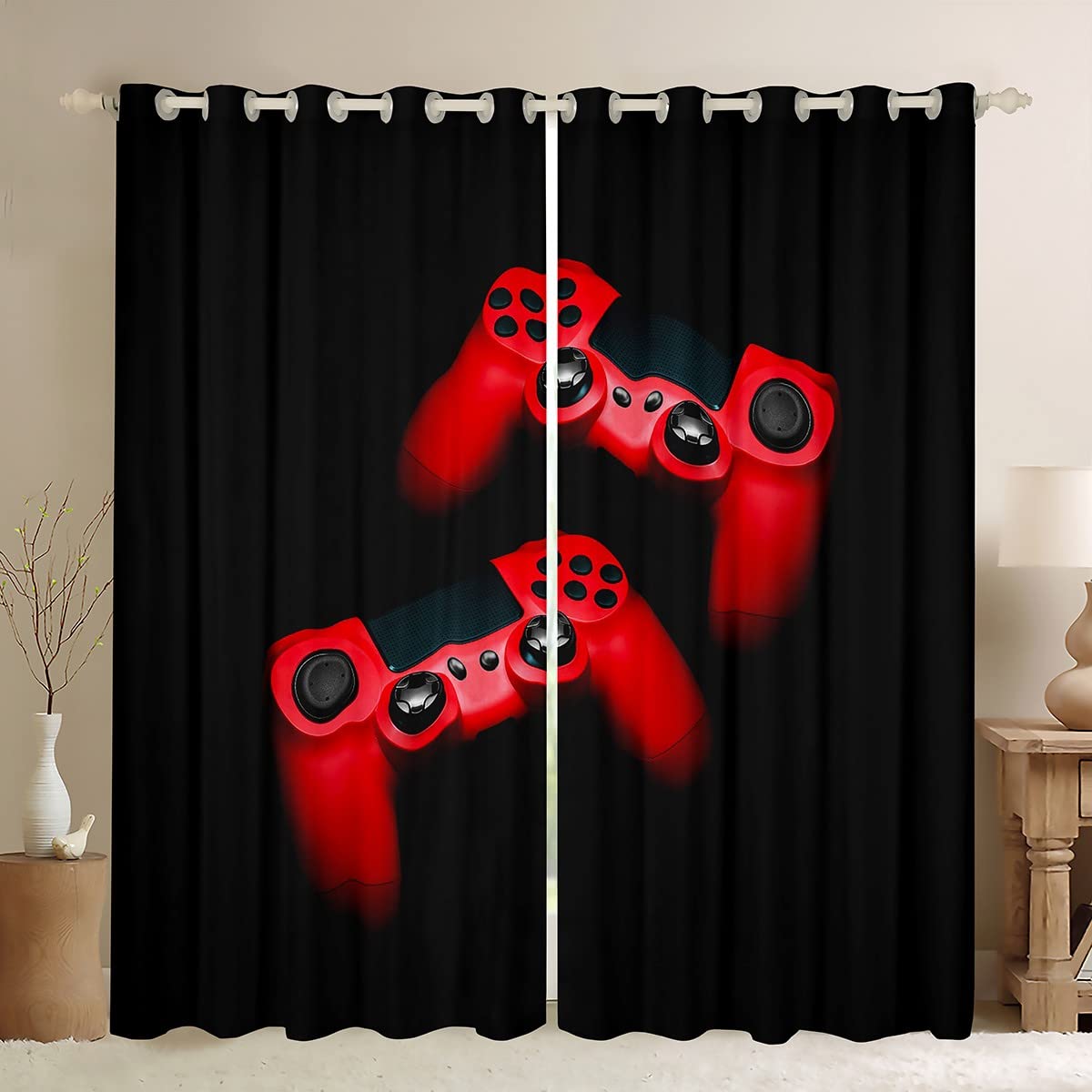 Cortinas de constelación de Galaxia, Planetas del Universo para Dormitorio, Sala de Estar, niños, Adolescentes, Serie de Cielo Estrellado 3D, Cortinas de Ventanas, decoración de habitación Negra bril