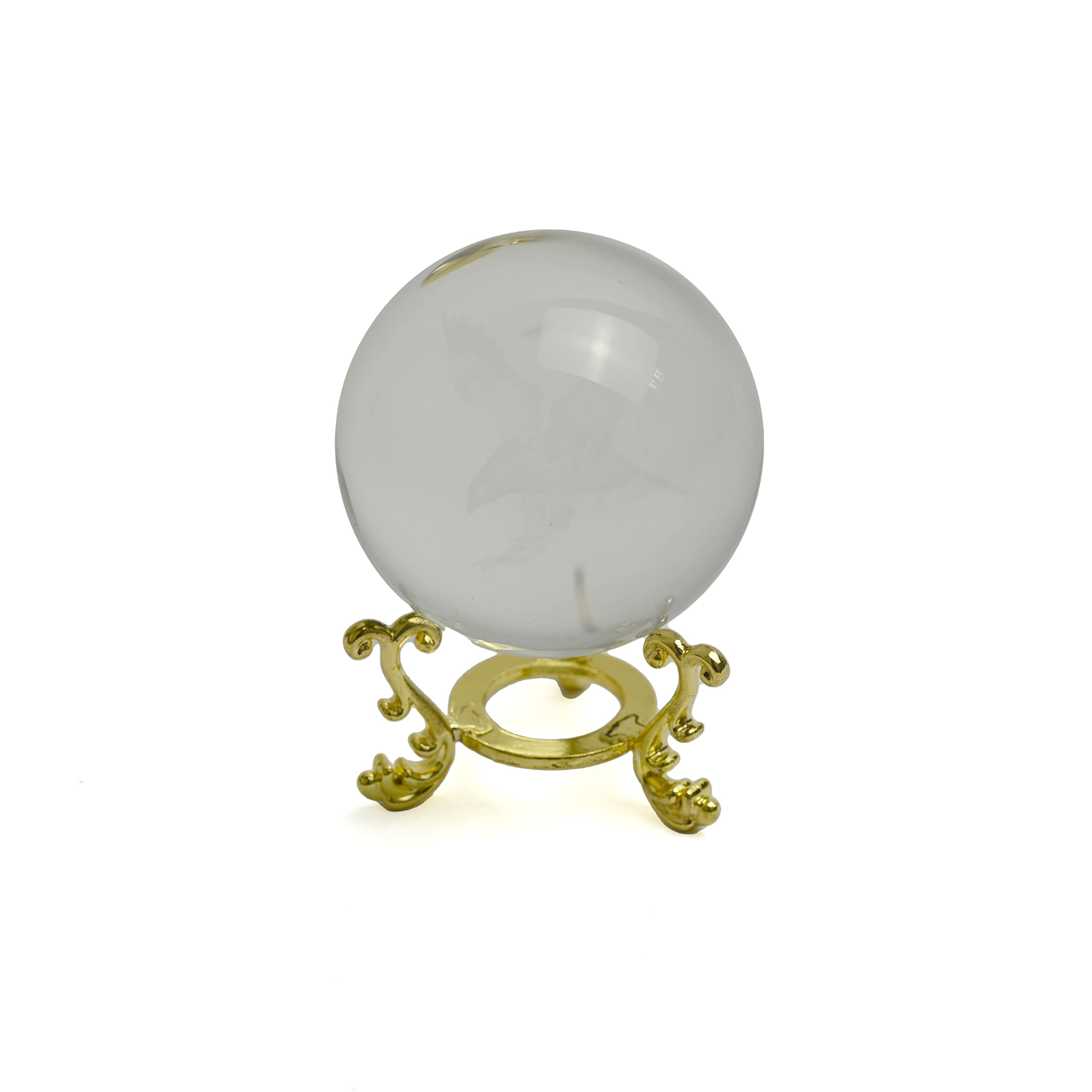 Crystal Ball Paperweight with Horse Impression/Stylish Paperweight for desktops/Office & Desk Accessories/Desk Table Decor/Office Desk Organizer/Desk Decoration