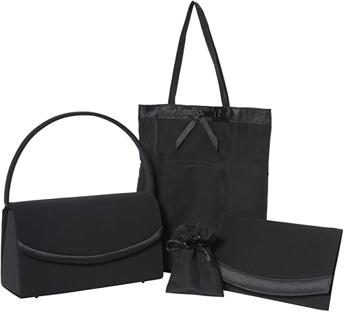 Amazon フォーマルバッグ レディース ４点セット 冠婚葬祭 ハンドバック 袱紗 手提げ 巾着セット フォーマルバッグ