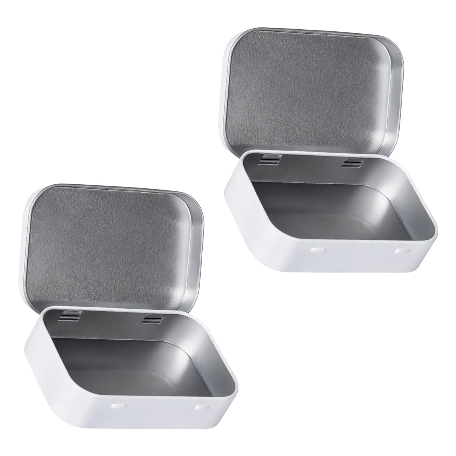 APGLSXY Space Efficient Iron Storage Containers Flipped Top Designs Sturdy Tin Boxes for Home Daily Use Desk Organizers Containers