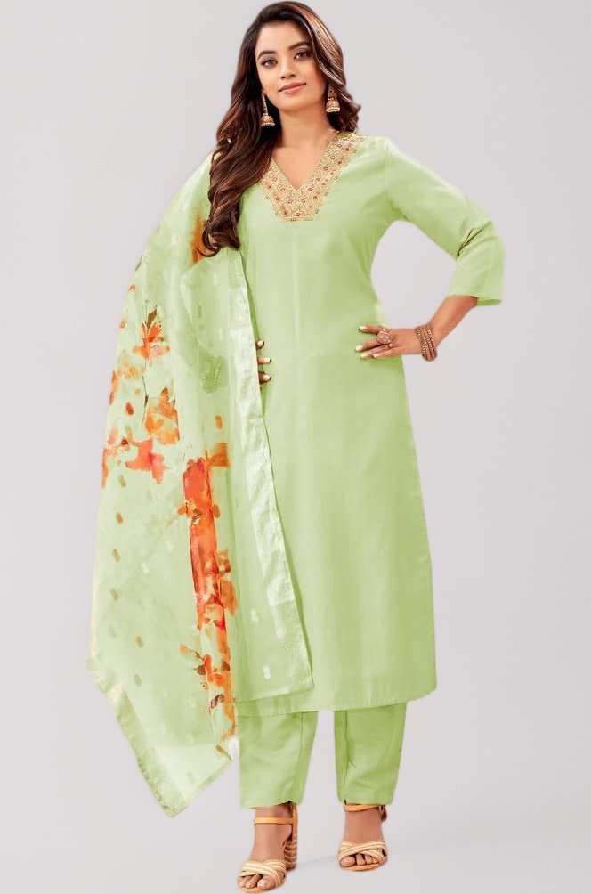 SHIENZY Women's Kurta & Pant with Dupatta || Straight Kurta Outfits || Ethnic Set (SHZ/1499-1606)