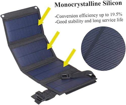 Miniatura 6 de Cargador solar plegable para camping, cargador solar de emergencia, cargador solar de emergencia, cargadores solares para teléfonos celulares,