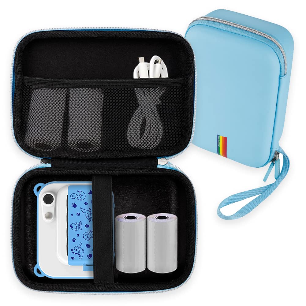 Custodia Per Fotocamera Istantanea Bambini - Compatibile Con Gofunly/Uleway, Rosa, Impermeabile - Foto 6