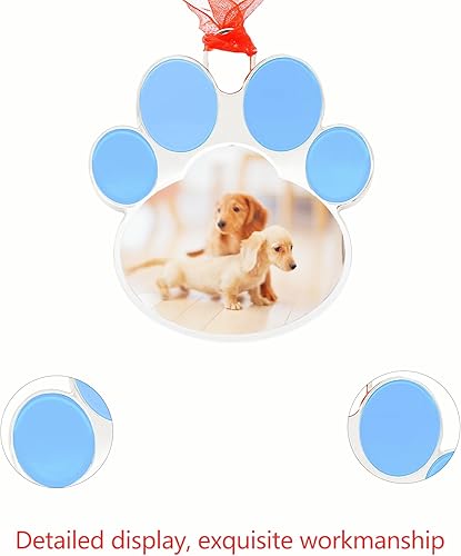 Miniatura 3 de Adornos para árbol de Navidad, decoración del hogar, regalo de Navidad, regalo de Navidad, decoración colgante con lata insertar fotos (regalo)