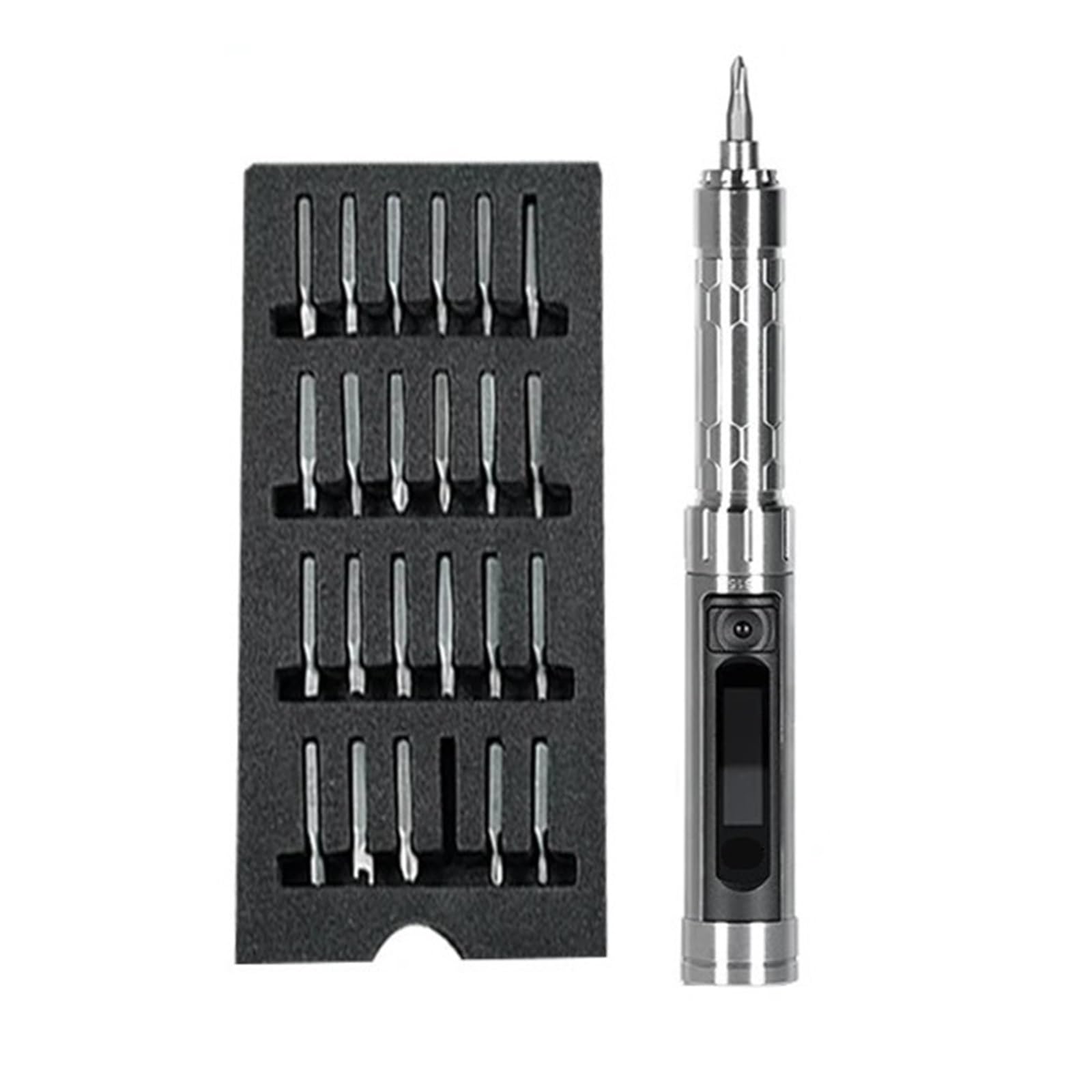 Electric Screwdriver Motion Control Electric Screwdriver USB Charable Cordless 24 4mm Bit Set LED Lights Cordless