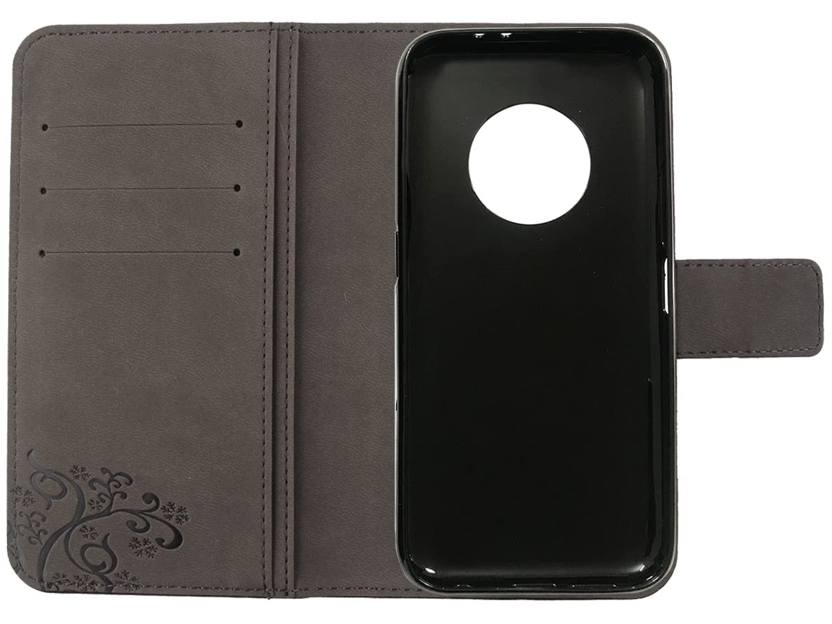 Flip Cover In Vera Pelle Per Vernee X6 – Custodia Portafoglio Con Slot Carte E Chiusura Magnetica, Marrone Scuro