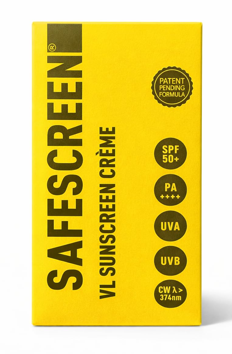 Safescreen VL Sunscreen Crème SPF 50+ PA++++ | Broad Spectrum UVA & UVB Protection | Lightweight, Non-Greasy Formula | Dai...
